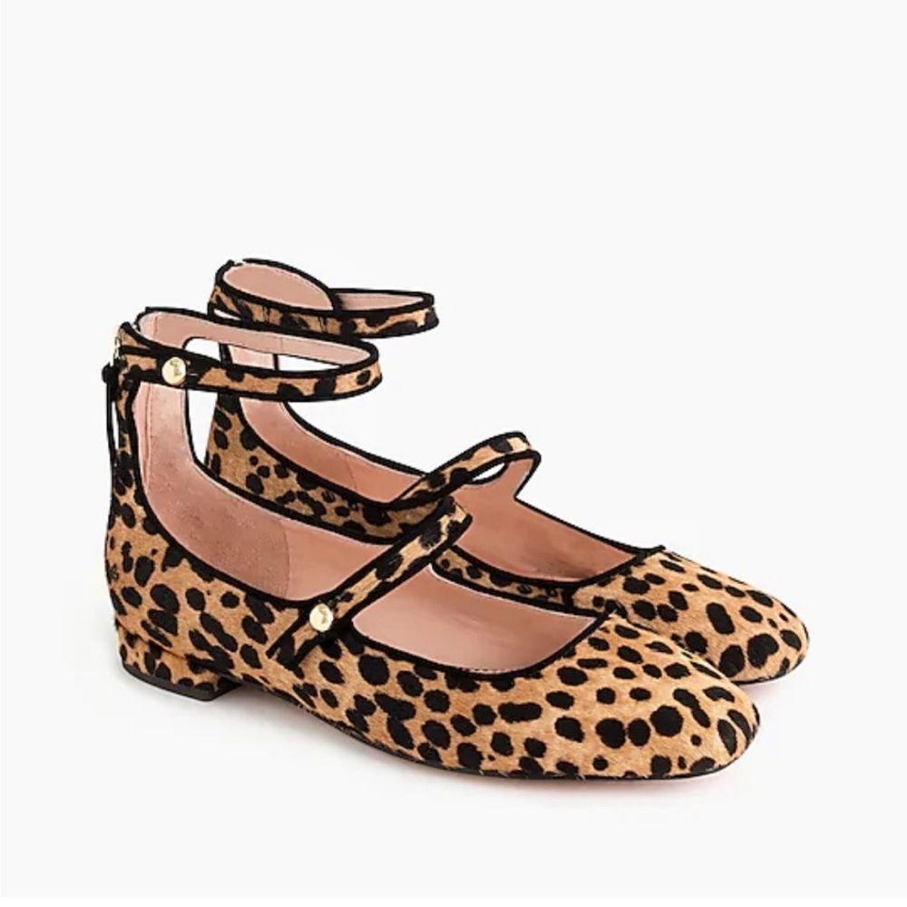 J. Crew Poppy Leopard Print Ballet Flat